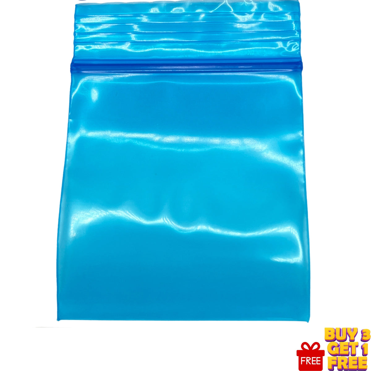 50x50mm blue resealable plastic zip bags 100 pack