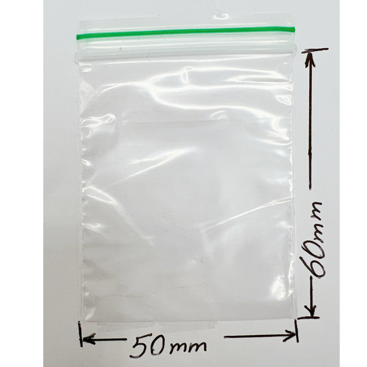 Clear 50x60mm 2x2.4 inch small clear baggies with resealable seal