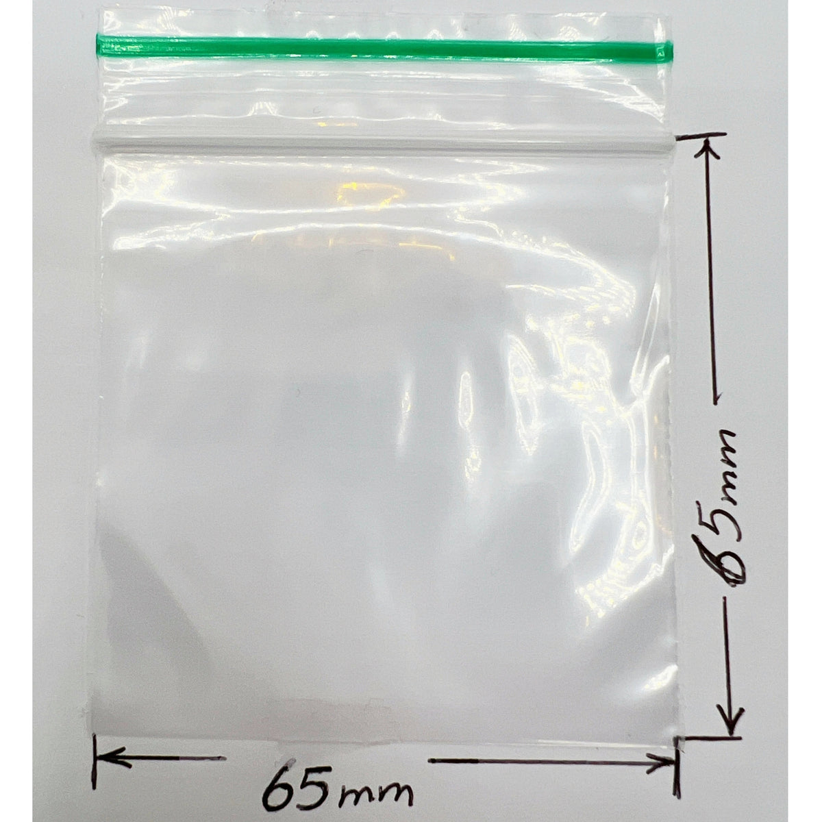 Clear 65x65mm 2.6x2.6 inch small grip seal bags for everyday storage