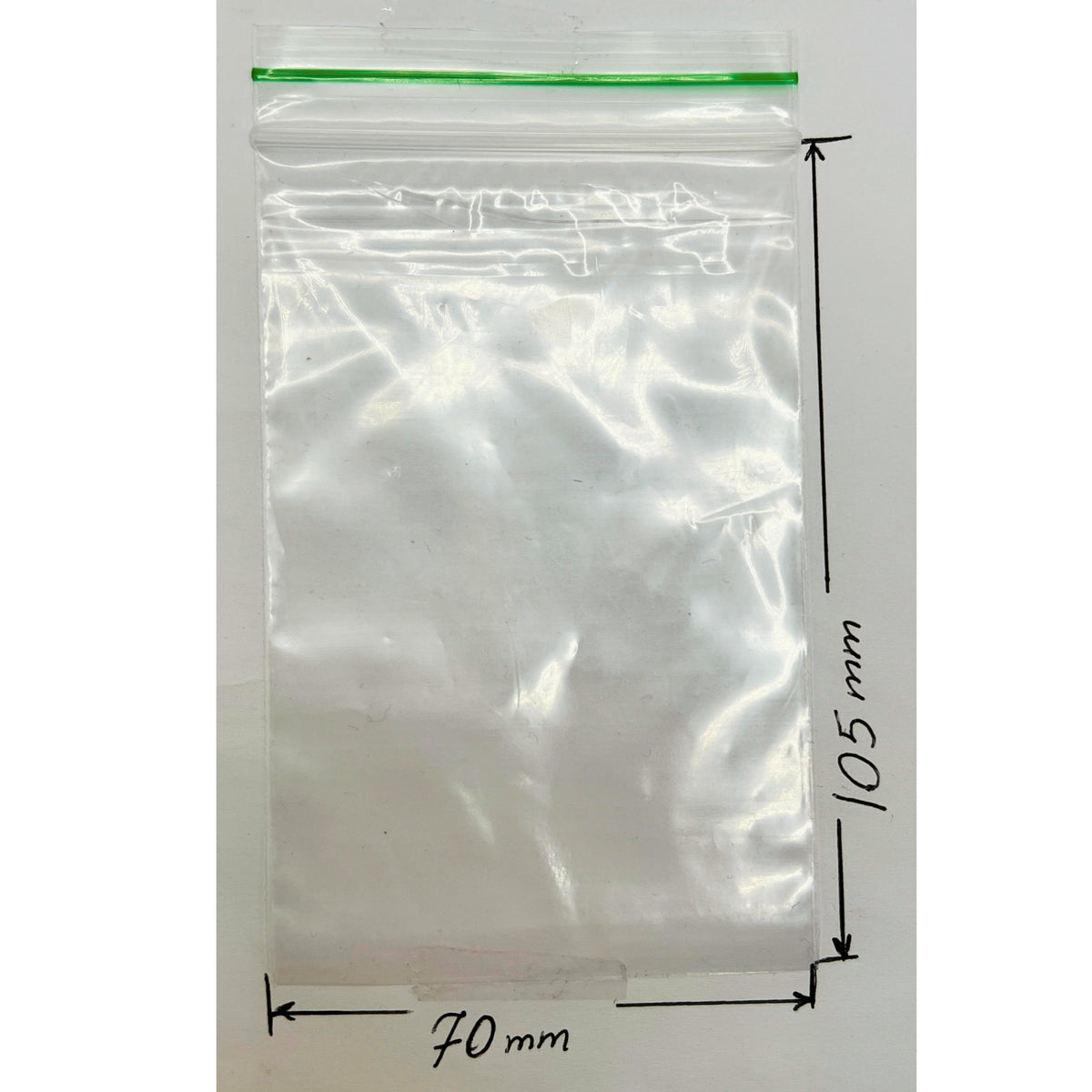 Clear 70x105mm 2.8x4.1 inch resealable plastic bags with zip closure